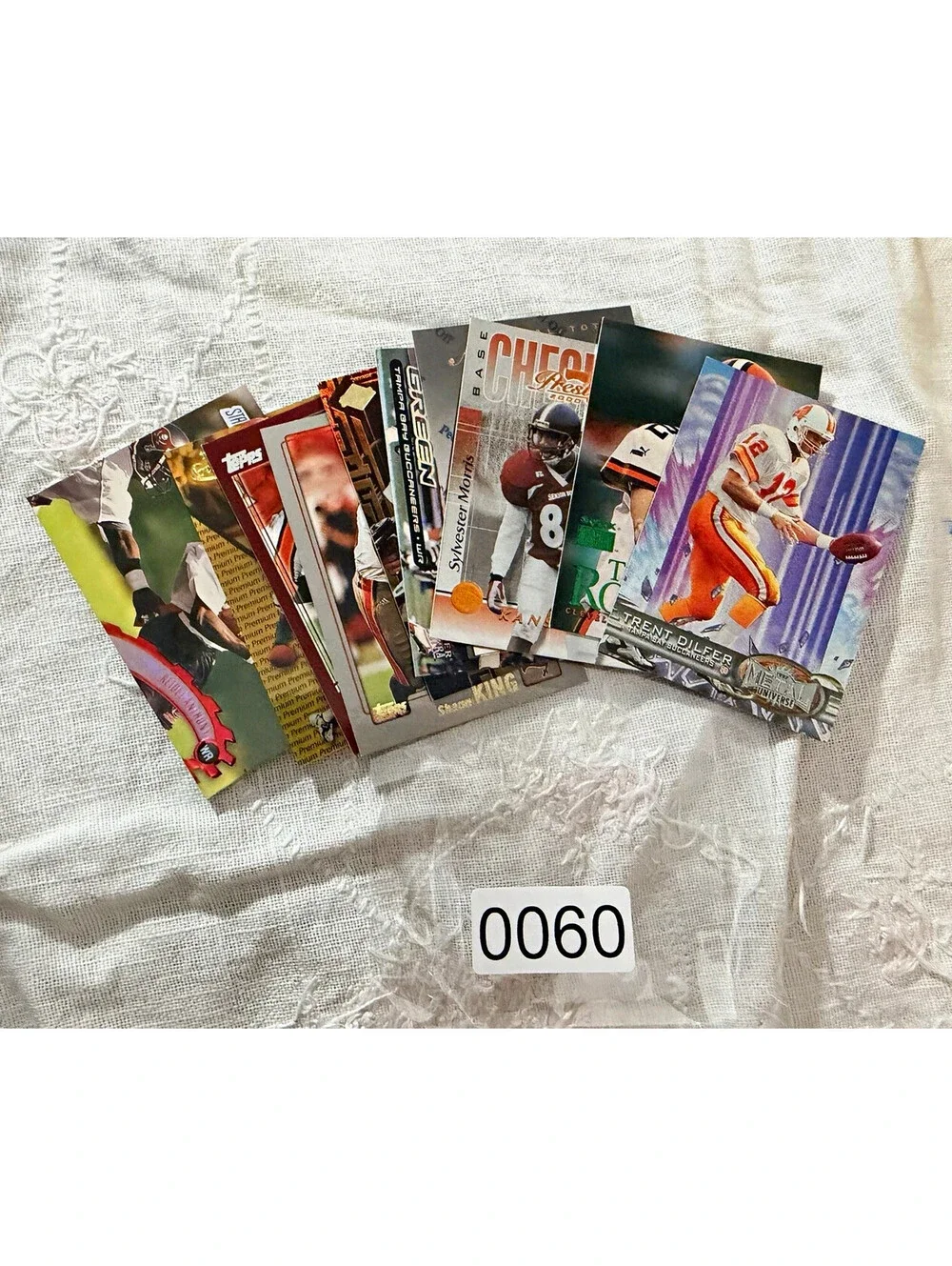 Topps NFL Football 10-Card Lot Trent Dilfer, Sylvester Morris Rookie Bucs